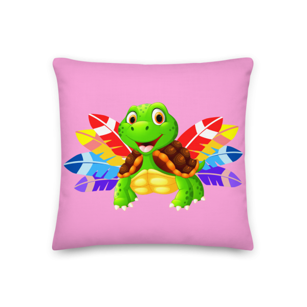 Premium Naptime Tortoise Cushion (Pink) - Image 4