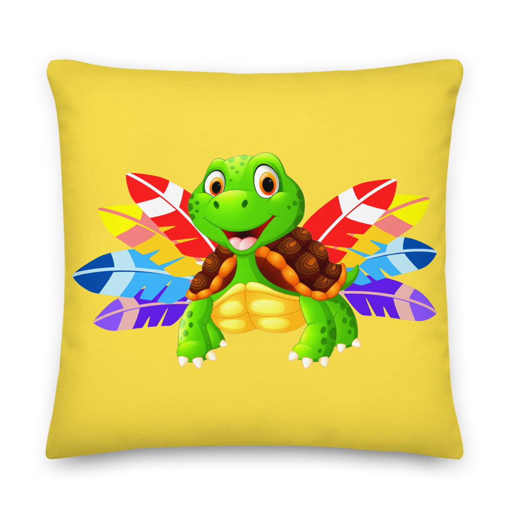 Premium Naptime Tortoise Cushion (Yellow)